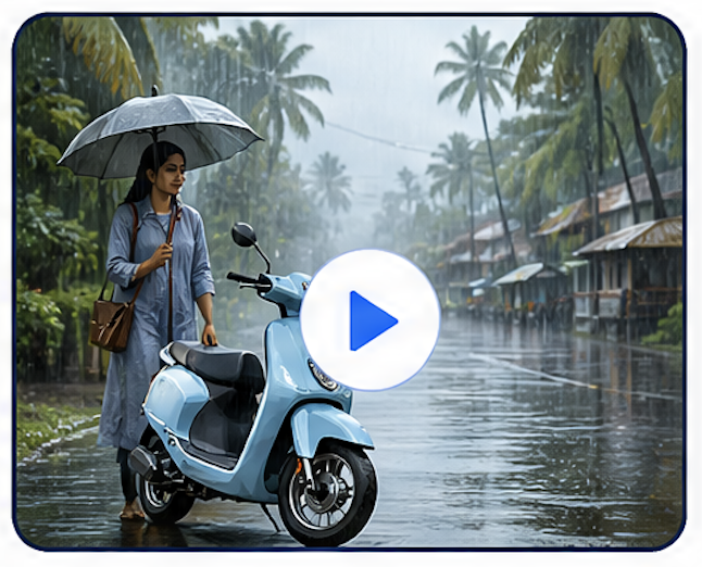 Kochi Malayalam monsoon scooter ad